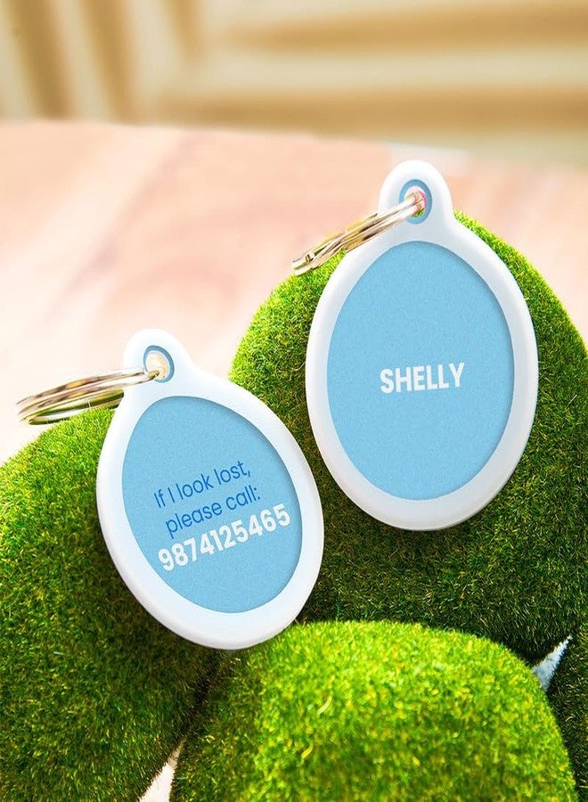 Zooboo Zoomin Personalized Pet Collar Charms with Pet's Name and A Unique Theme, Pet Collar Name Tags for Your Furry Friend Theme - Blue - Image 2